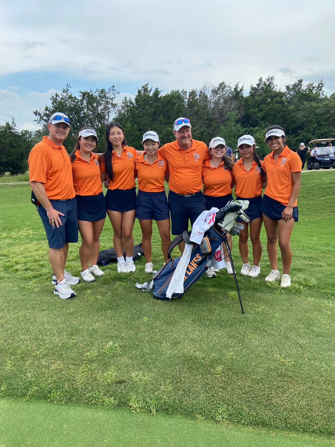 Seven Lakes placed eighth as a team at the Class 6A golf state tournament.